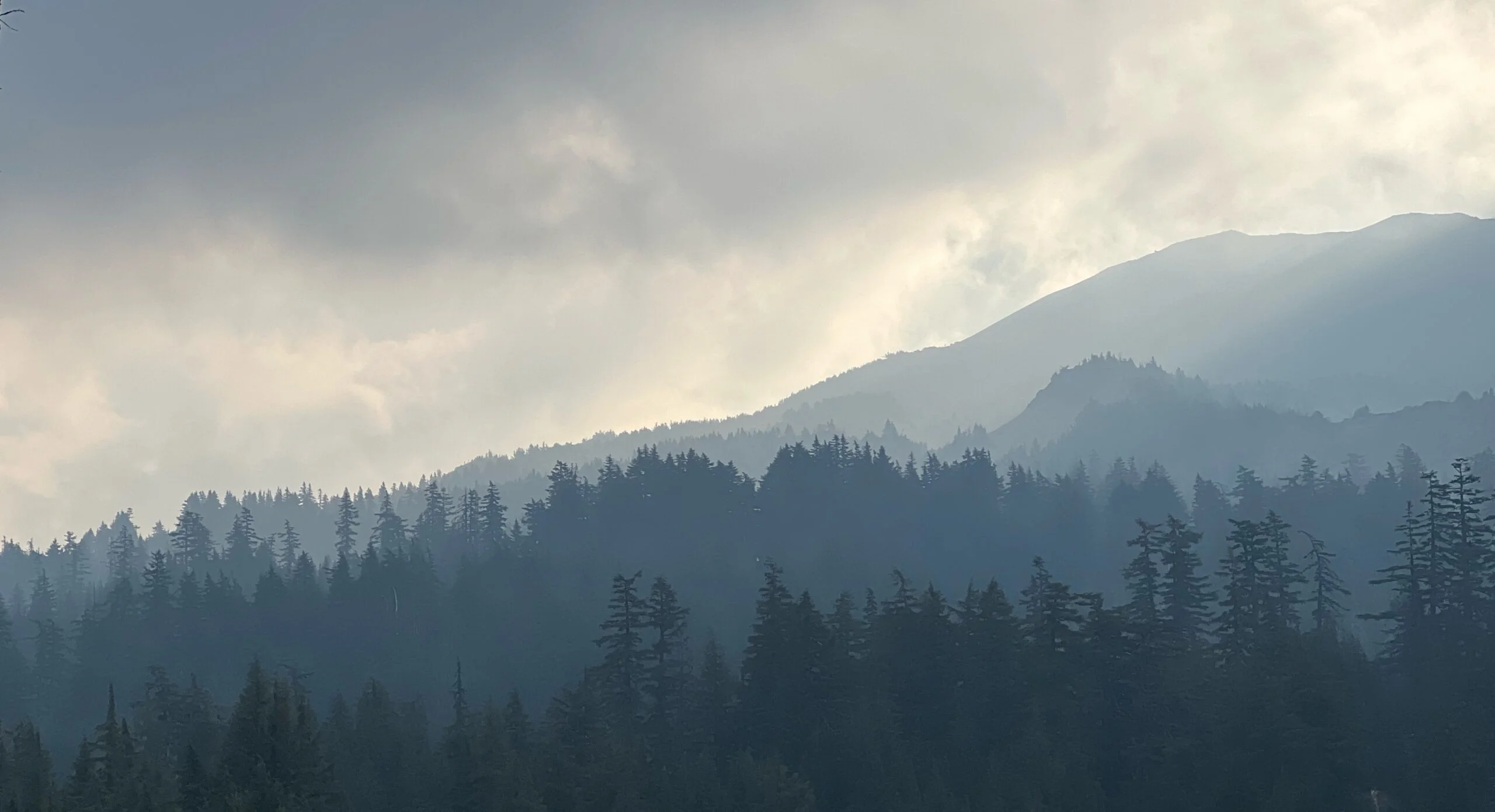 Three Sisters volcanic peaks along the Pacific Crest Trail, Oregon