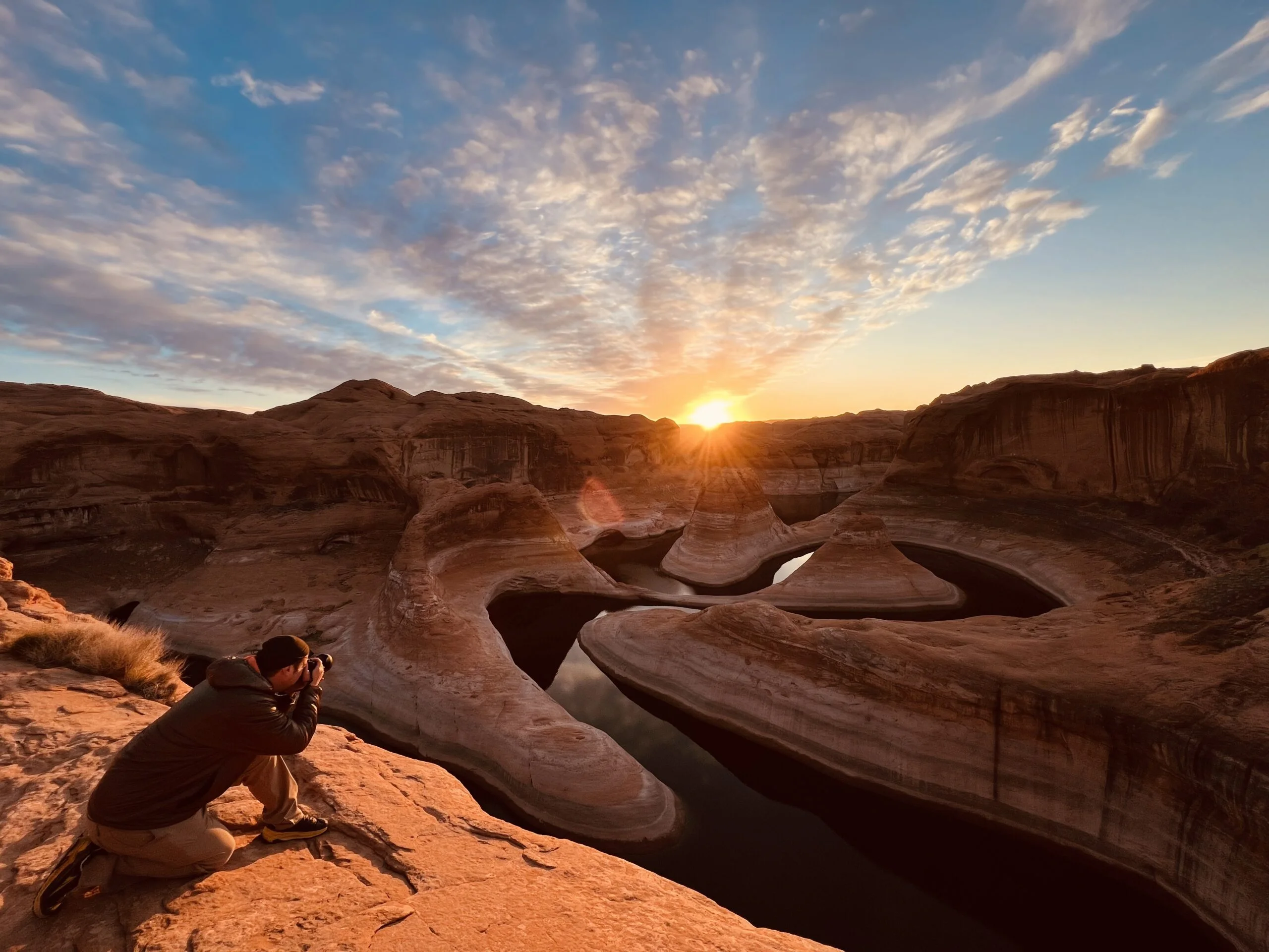 Aerial view of Reflection Canyon, Lake Powell, Utah