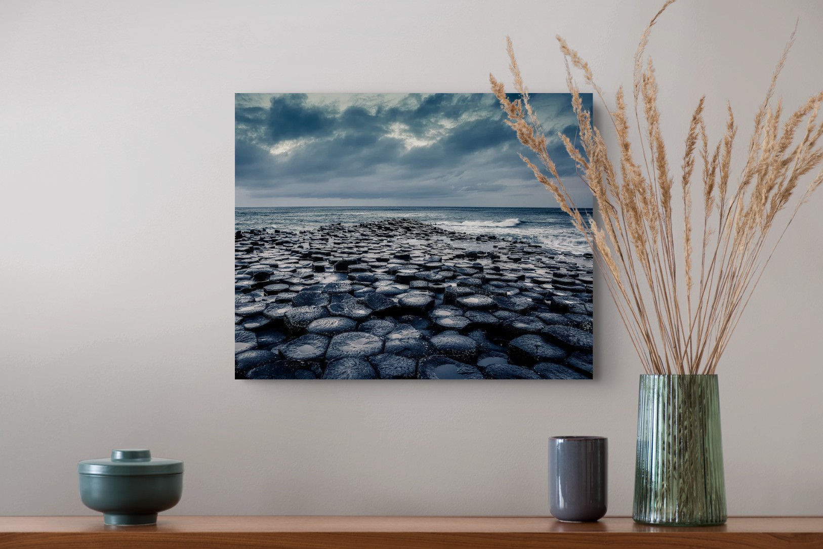 Finn's Crossing fine art print displayed on a wall