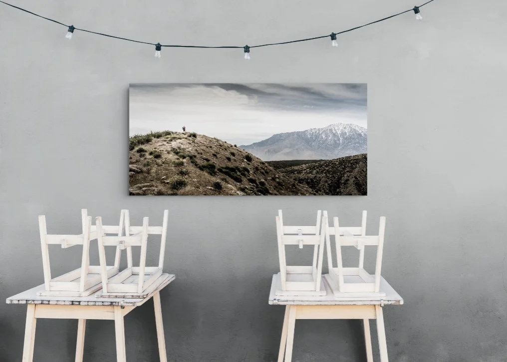 The Ridge, San Jacinto fine art print displayed on a wall
